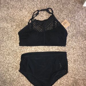Black Swimsuit: top size 18 & bottom size 14